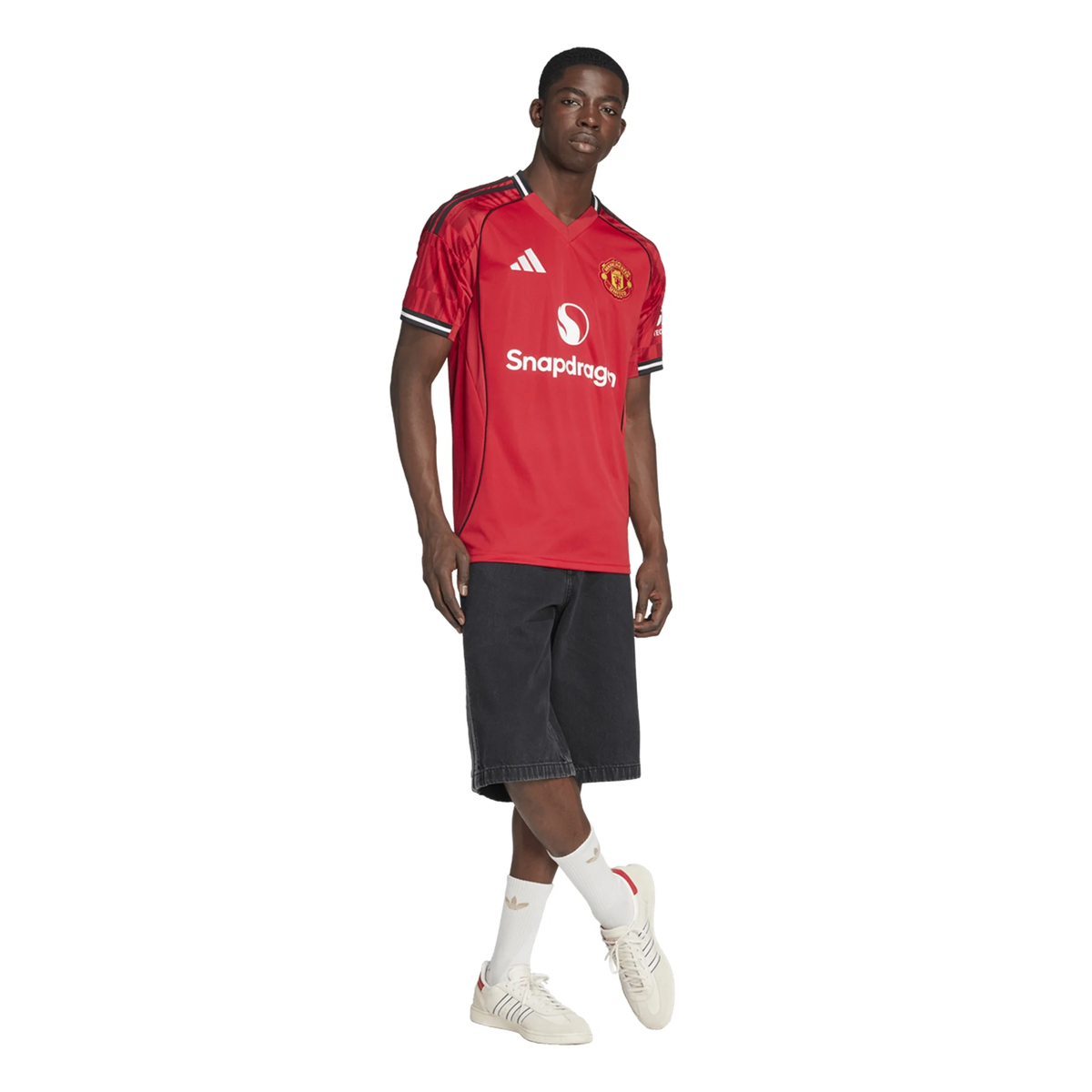 adidas Sesko Men's Manchester United Home Jersey 25/26 w/ EPL + NRFR Patches (Red)