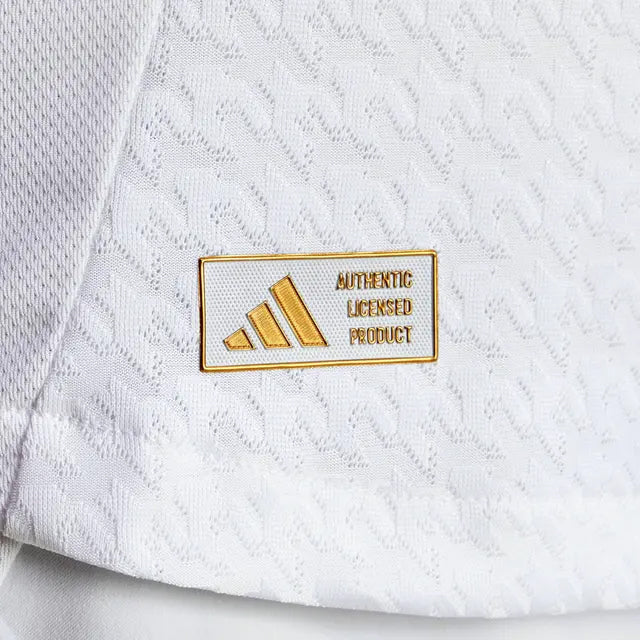 adidas Carvajal Real Madrid Authentic Home Jersey w/ La Liga Patches 24/25 (White/Black)