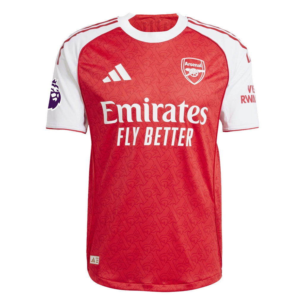 adidas Raheem Sterling Arsenal FC Authentic Home Jersey 25/26 w/ EPL Patch (Better Scarlet/White