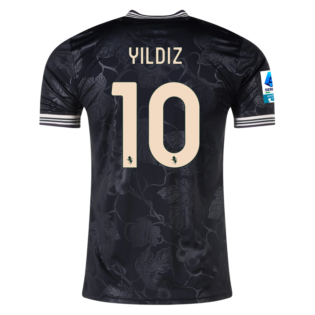 adidas Juventus Kenan Yildiz Third Jersey w/ Serie A Patch 25/26 (Black)