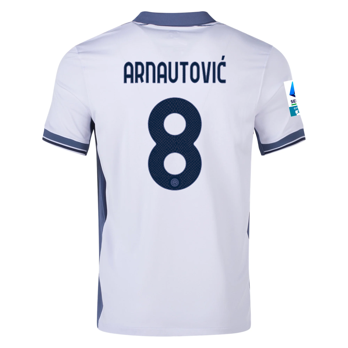 Nike Inter Milan Marko ArnautoviÄ‡ Away Jersey w/ Serie A + Scudetto Patch 24/25 (Summit White/Iris Whisper)