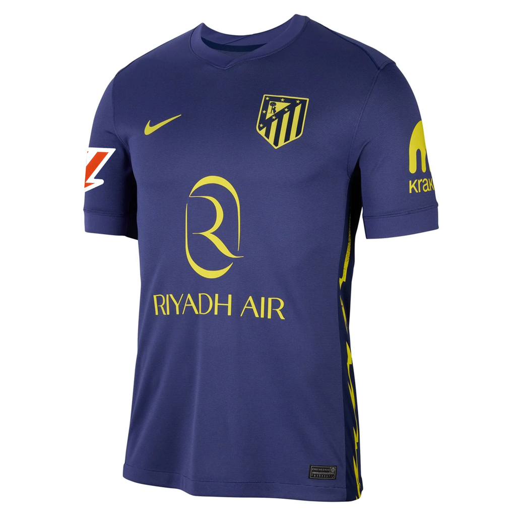 Nike AtlÃ©tico Madrid Away Jersey w/ La Liga Patch 25/26 (Binary Blue/Vibrant Yellow)