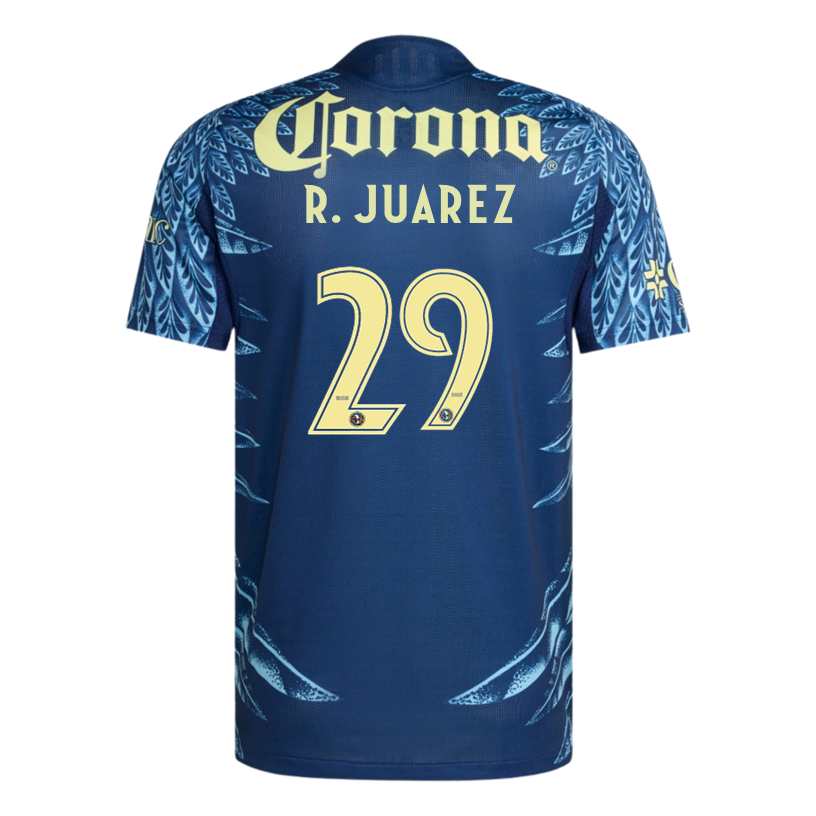 adidas R. Juarez Men's Club AmÃ©rica 25/26 Authentic Away Jersey (Blue)