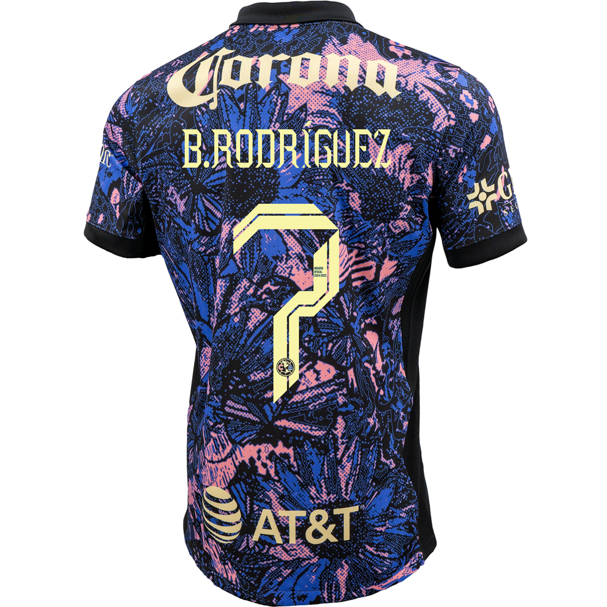 Nike Club America Brian RodrÃ­guez Third Jersey 24/25 (Medium Blue/Black/Lemon Chiffon)