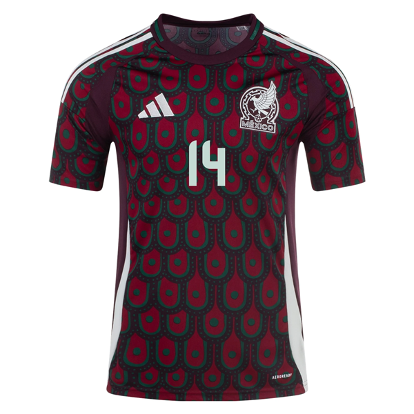 Adidas Mens Mexico Chicharito Home Jersey 24/25 (Multicolor)