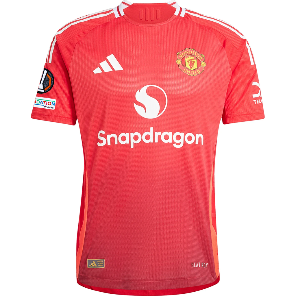 adidas Manchester United Authentic Marcos Rashford Home Jersey w/ Europa League Patches 24/25 (MUFC Red/Bright Red)