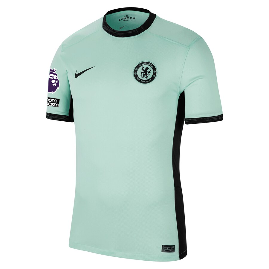 Nike Chelsea Colwill Third Jersey w/ EPL + No Room For Racism Patches 23/24 (Mint Foam/Black)