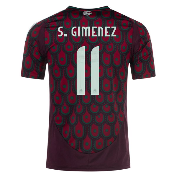 Adidas Mens Mexico Santiago GimÃ©nez Home Jersey 24/25 (Multicolor)