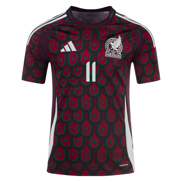 Adidas Mens Mexico Santiago GimÃ©nez Home Jersey 24/25 (Multicolor)