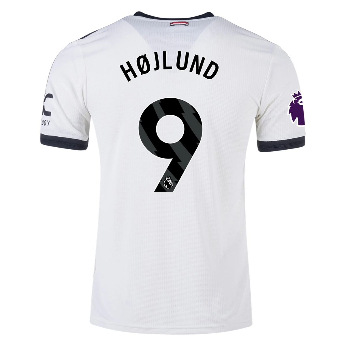 adidas Manchester United Rasmus HÃ¸jlund Authentic Third Jersey w/ EPL Patch 24/25 (Off White)