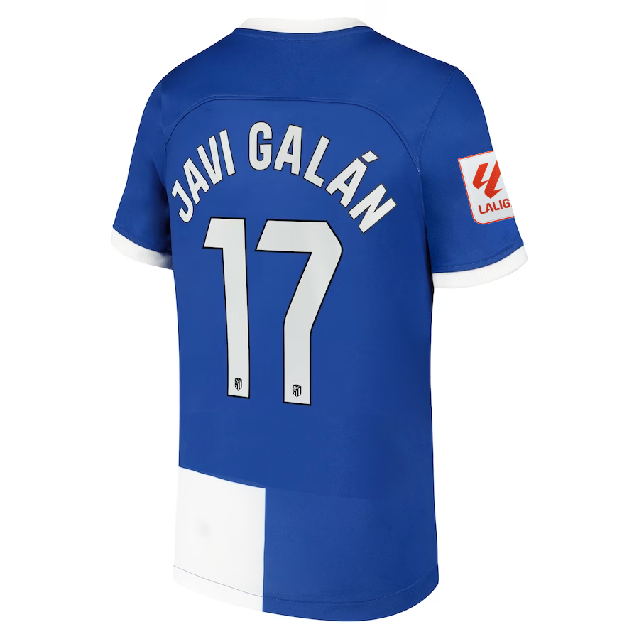 Nike Atletico Madrid Javi GalÃ¡n Away Jersey w/ La Liga Patch 23/24 (Old Royal/White)