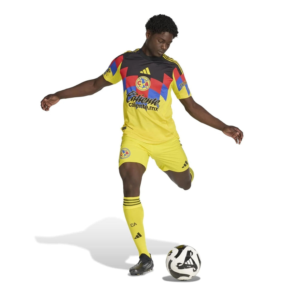 adidas C. Borja Men's Club America 25/26 Authentic Home Jersey (Yellow)