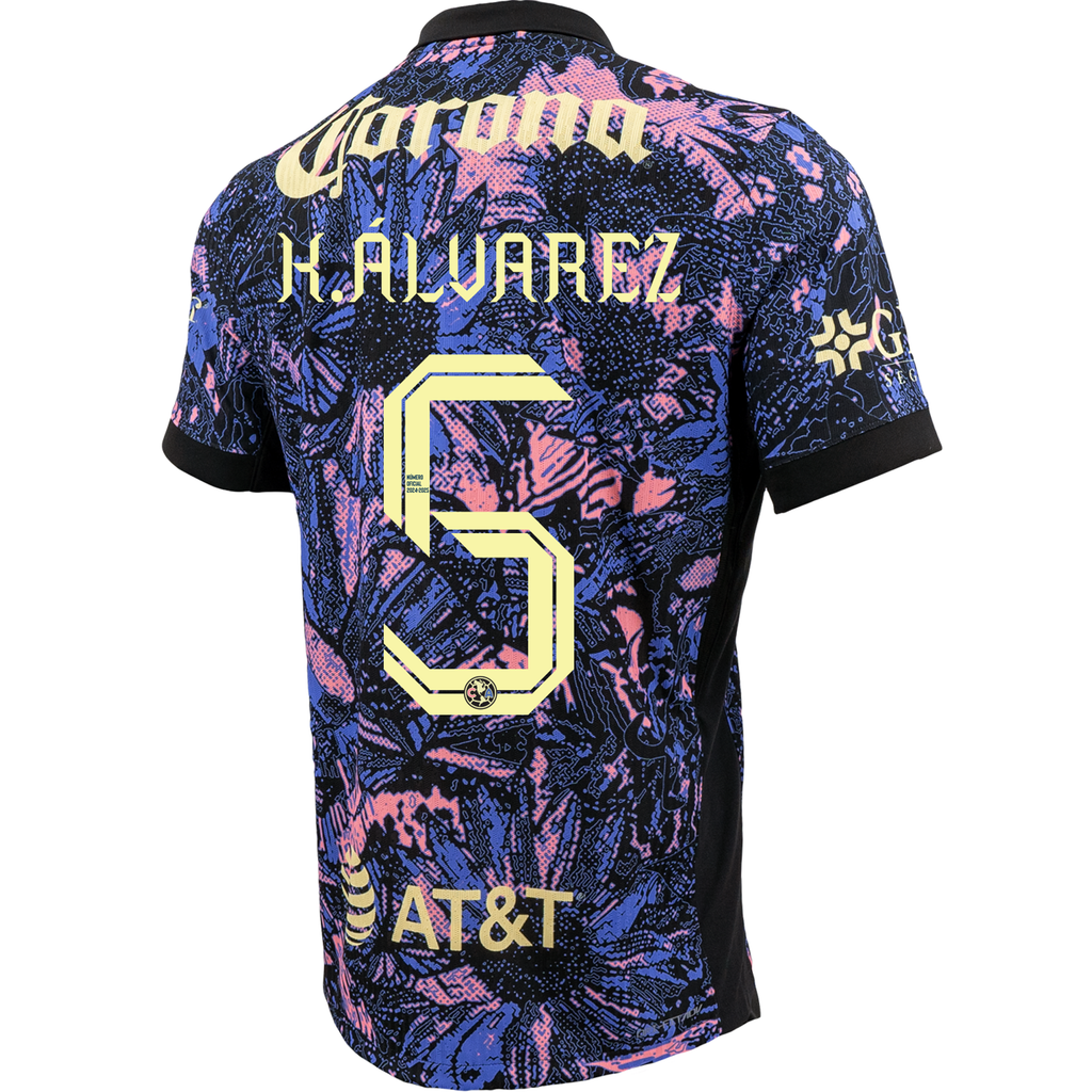 Nike Club America Authentic Kevin Ãlvarez Third Jersey 24/25 (Purple)