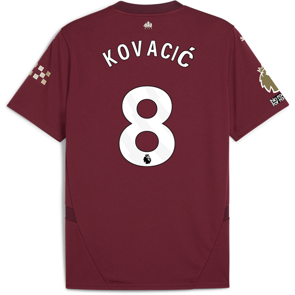 Puma Manchester City Mateo KovaÄiÄ‡ Third Jersey w/ EPL + No Room For Racism + Club World Cup Patches24/25 (Dark Jasper)