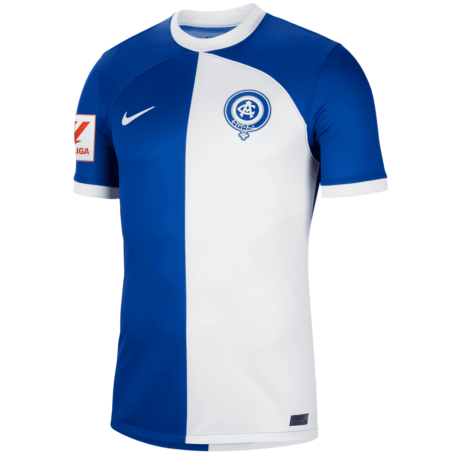Nike Atletico Madrid JosÃ© MarÃ­a GimÃ©nez Away Jersey w/ La Liga Patch 23/24 (Old Royal/White)