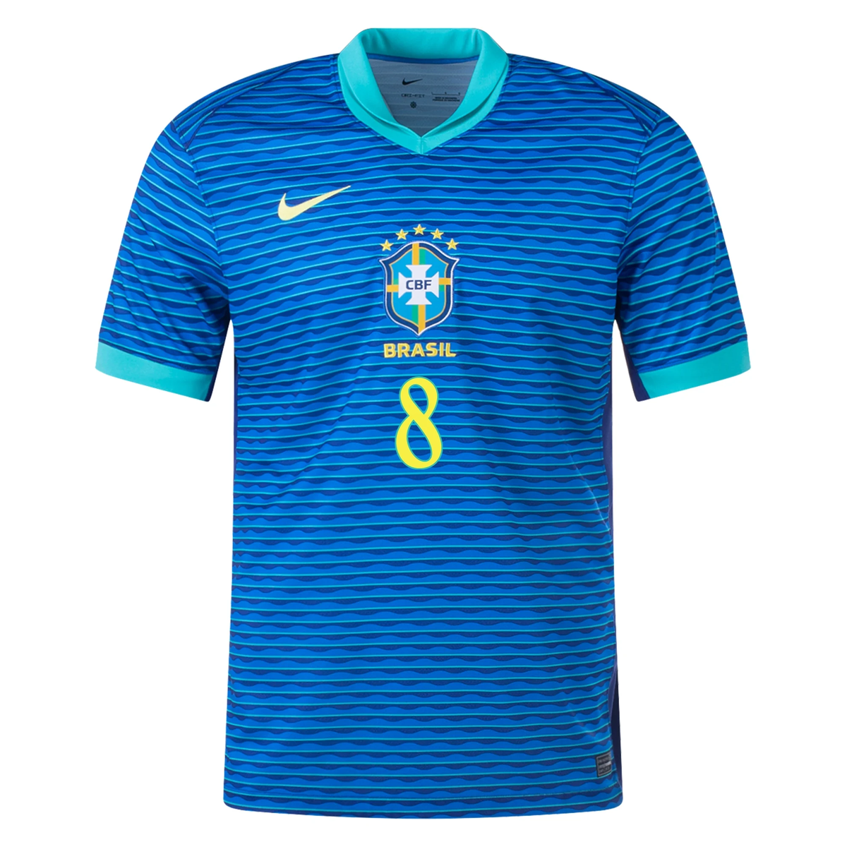 Nike Mens Brazil Lucas PaquetÃ¡ Away Jersey 24/25 (Soar/Dynamic Yellow)