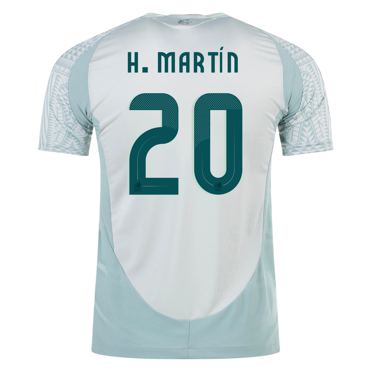 adidas Mens Mexico Authentic Henry MartÃ­n Away Jersey 24/25 (Linen Green)