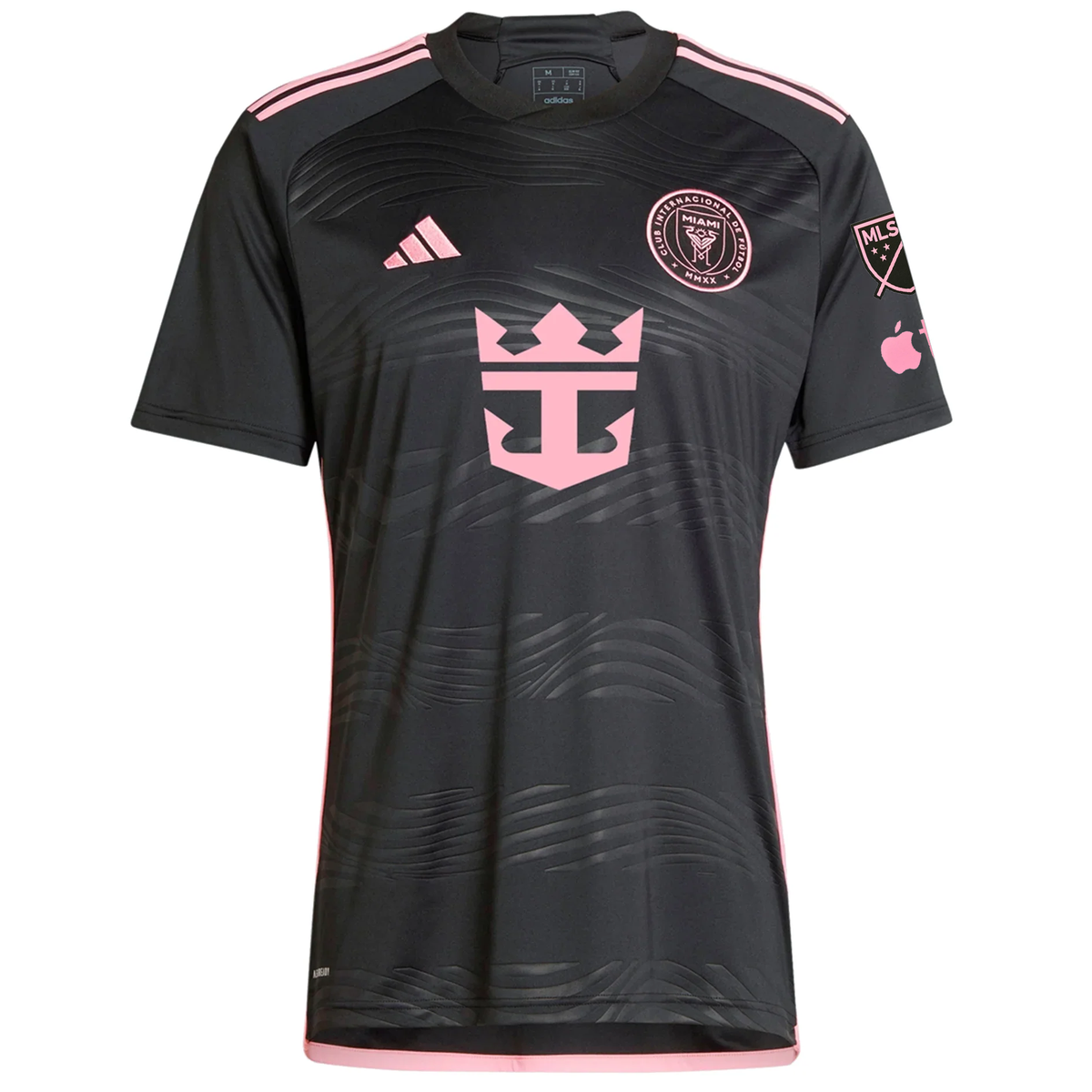 adidas Inter Miami Name Royal Caribbean Away Jersey w/ MLS + Apple TV Patches 23/24 (Black/Bliss Pink)
