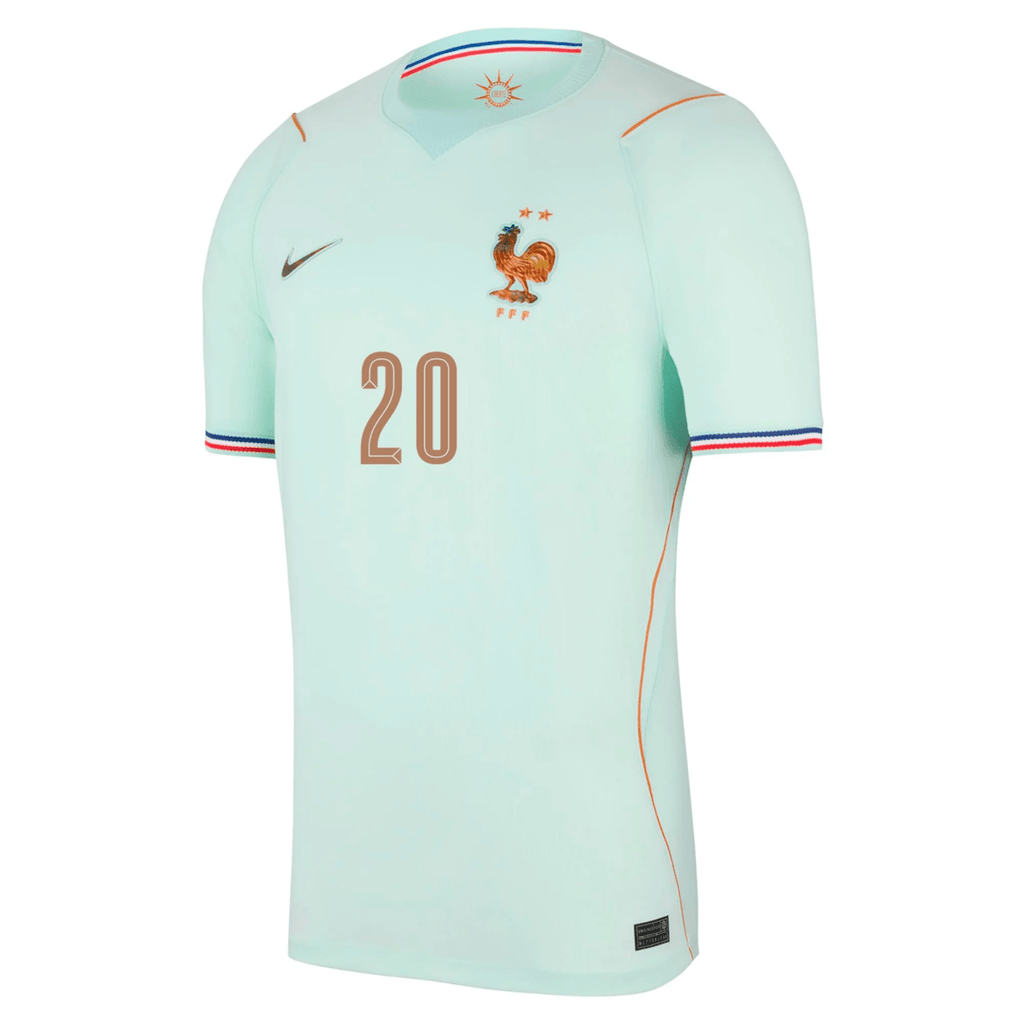 Nike France DÃ©sirÃ© DouÃ© Away Jersey 2026 (Igloo/Monarch)