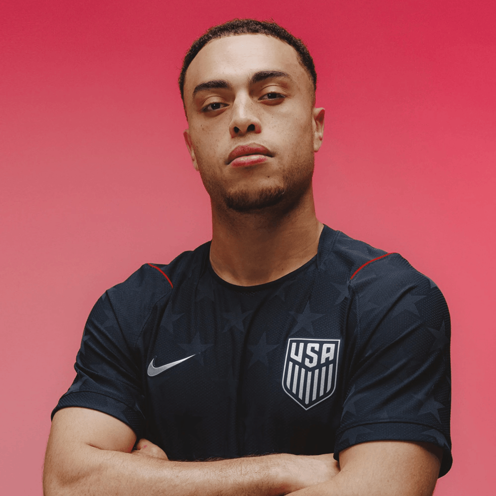 Nike Men's Reyna United States Match Authentic Away Jersey 2026 (Dark Obsidian/Pure Platinum)