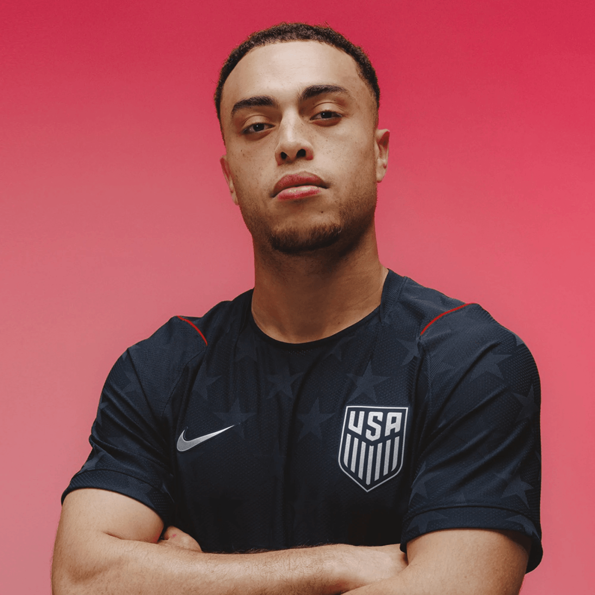 Nike Men's Tessmann United States Match Authentic Away Jersey 2026 (Dark Obsidian/Pure Platinum)