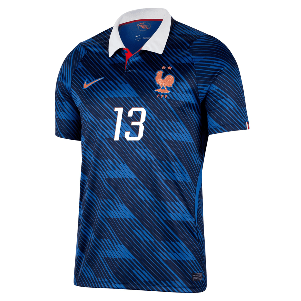 Nike Men's France N'Golo KantÃ© Home Stadium Jersey 2026 (Game Royal/Metallic Copper)