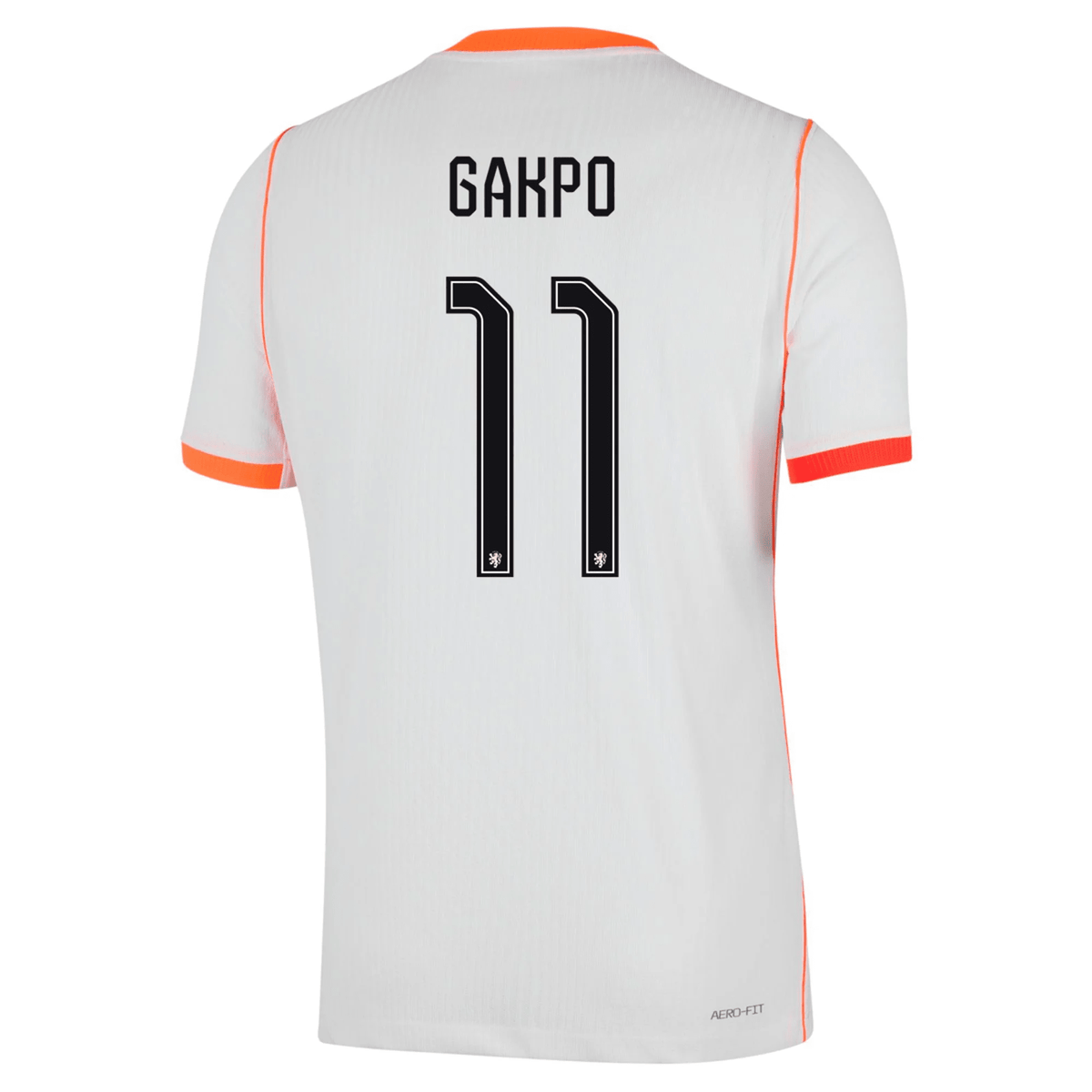 Nike Mens Netherlands Cody Gakpo Match Authentic Away Jersey 2026 (White/Hyper Crimson)