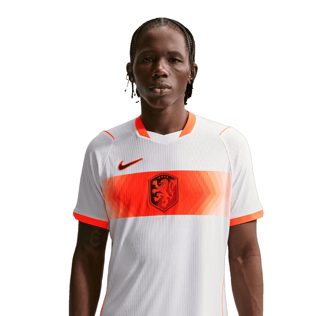 Nike Mens Netherlands Match Authentic Away Jersey 2026 (White/Hyper Crimson)