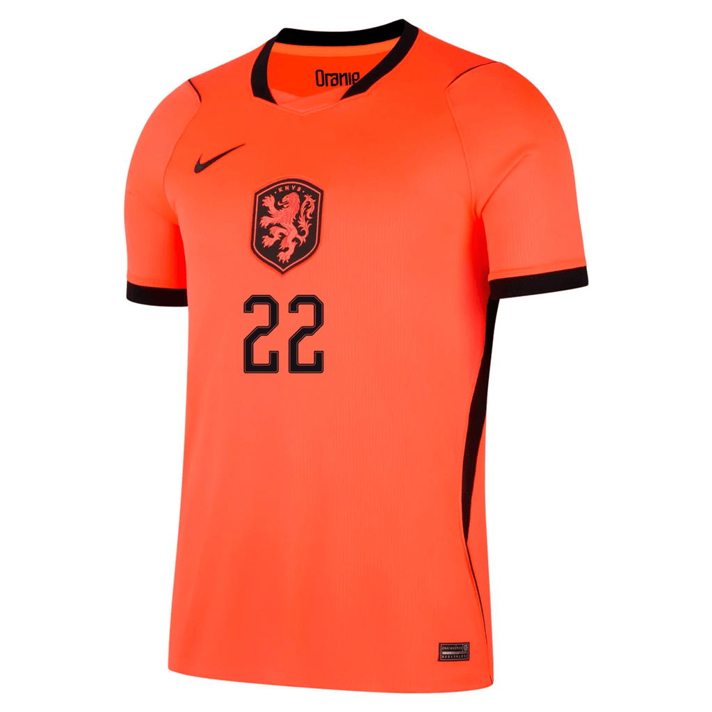 Nike Netherlands Denzel Dumfries Home Jersey 2026 (Hyper Crimson/Black)