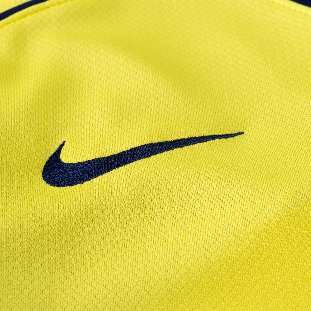 Nike Men's Tottenham T90 Third Jersey w/ EPL + No Room For Racism 25/26 (Dynamic Yellow/Blue Void)