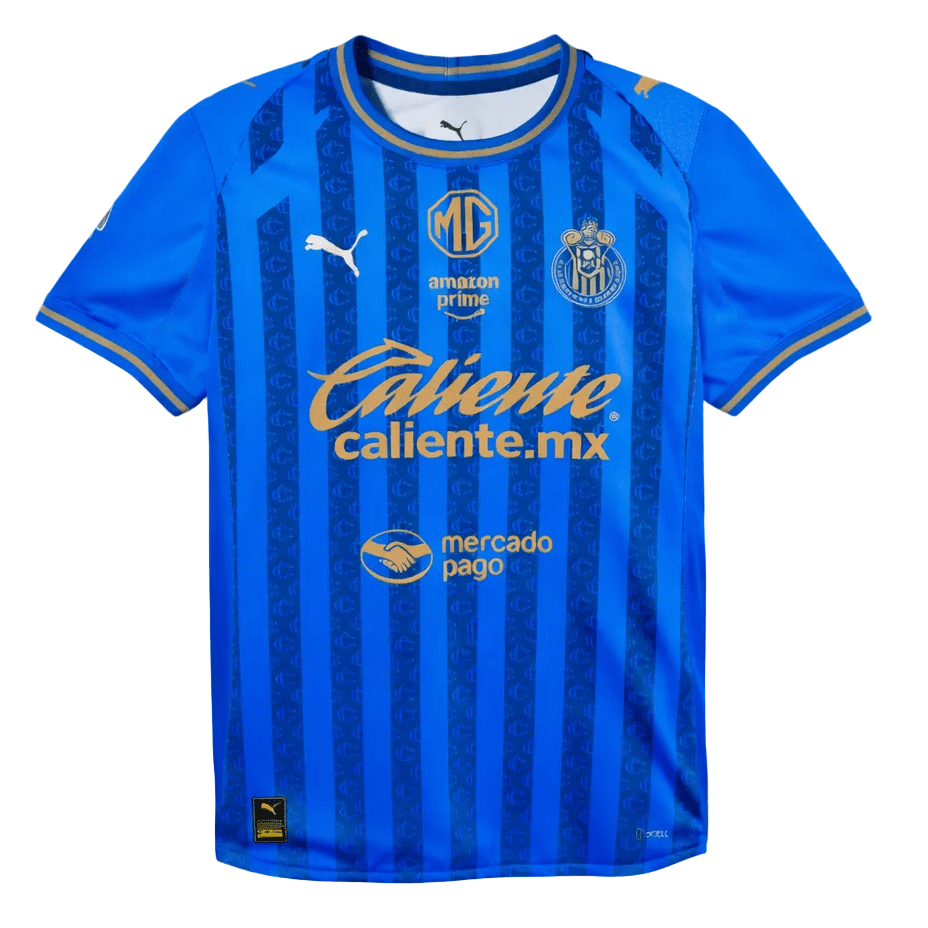PUMA Menâ€™s Chivas De Guadalajara 25/26 Stadium Third Jersey (Royal Blue/Gold)