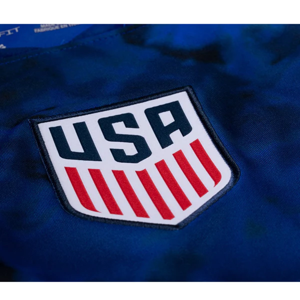 Nike United States Jordan Pefok Long Sleeve Away Jersey 22/23 (Bright Blue/White)